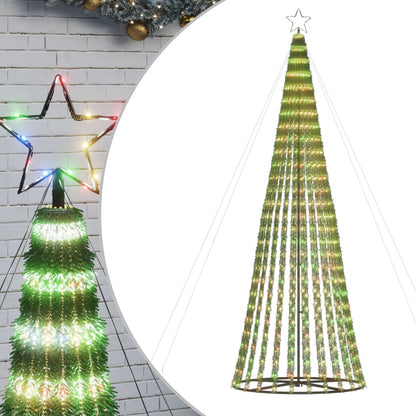 LED-kerstboom 688 LEDs kleurrijk 300 cm