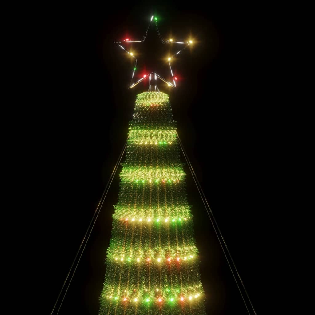LED-kerstboom 688 LEDs kleurrijk 300 cm