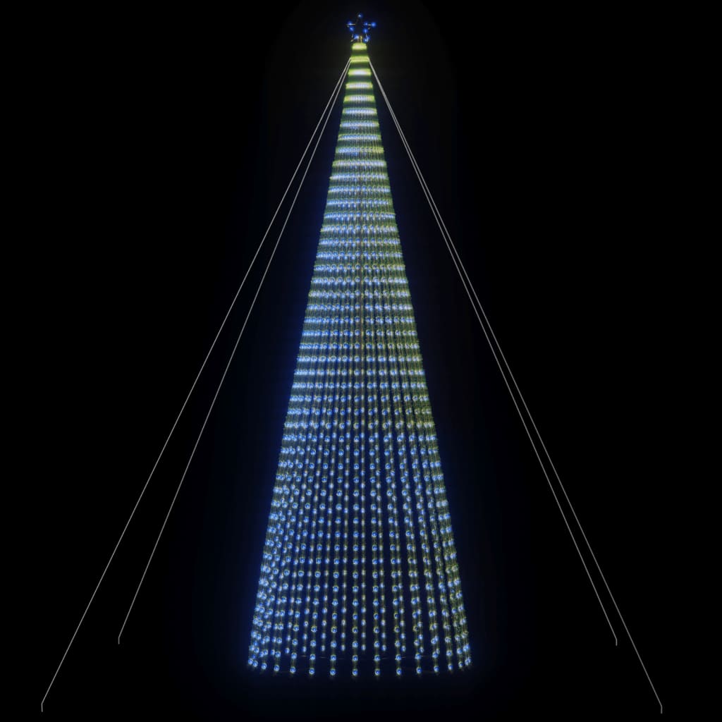 LED-kerstboom 1544 LEDs 500 cm blauw