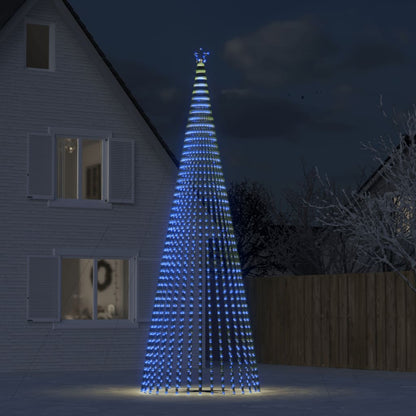 LED-kerstboom 1544 LEDs 500 cm blauw