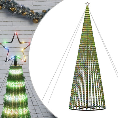 LED-kerstboom 1544 LEDs kleurrijk 500 cm