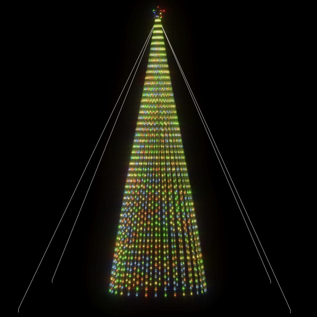 LED-kerstboom 1544 LEDs kleurrijk 500 cm