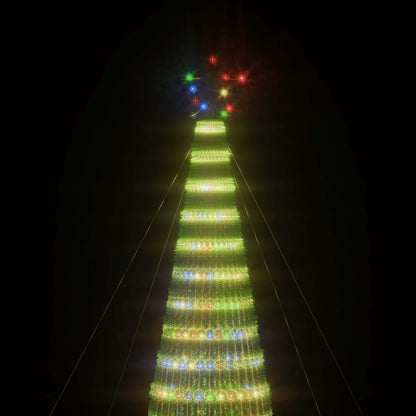 LED-kerstboom 1544 LEDs kleurrijk 500 cm