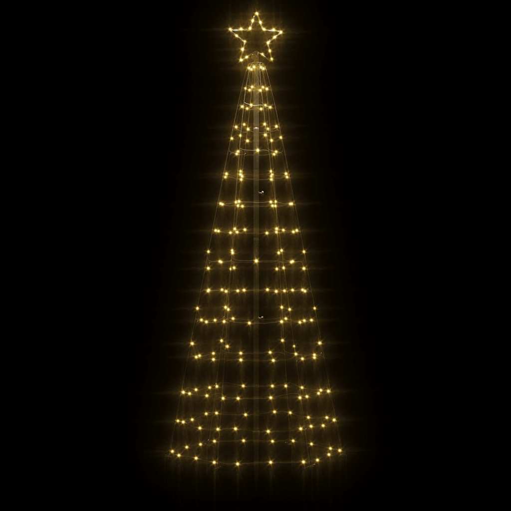 LED-kerstboom met spikes 220 LED's warm wit 180 cm