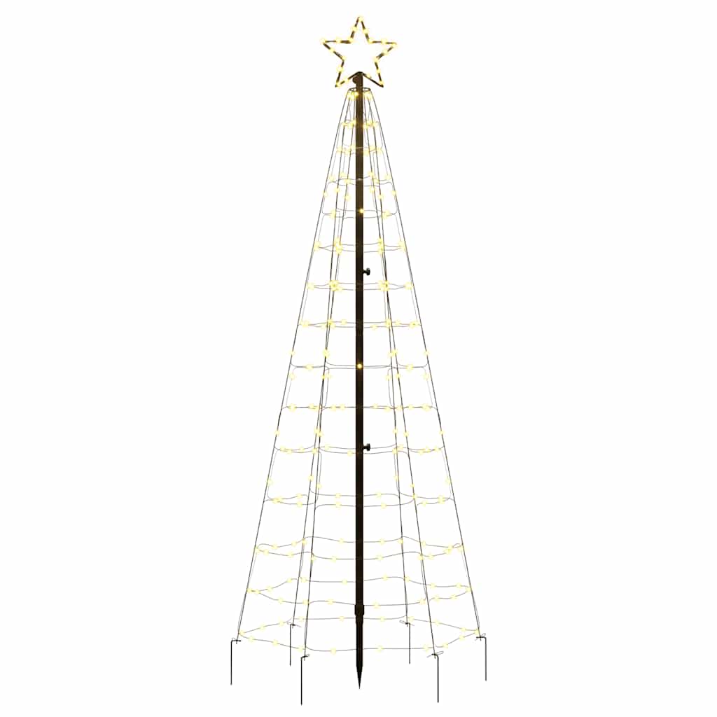 LED-kerstboom met spikes 220 LED's warm wit 180 cm