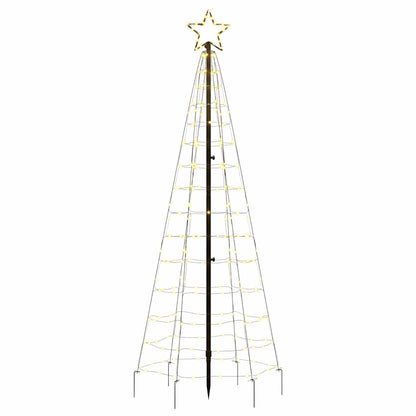 LED-kerstboom met spikes 220 LED's warm wit 180 cm