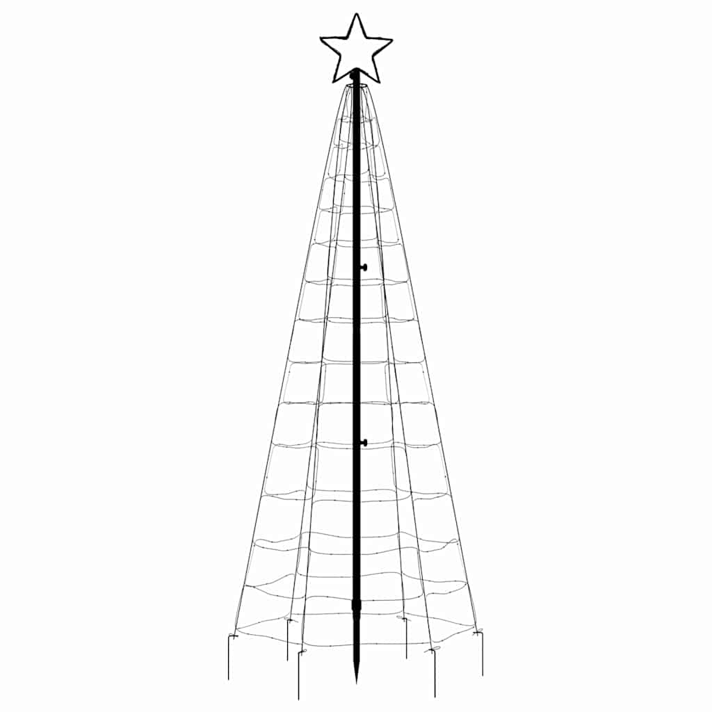 LED-kerstboom met spikes 220 LED's warm wit 180 cm