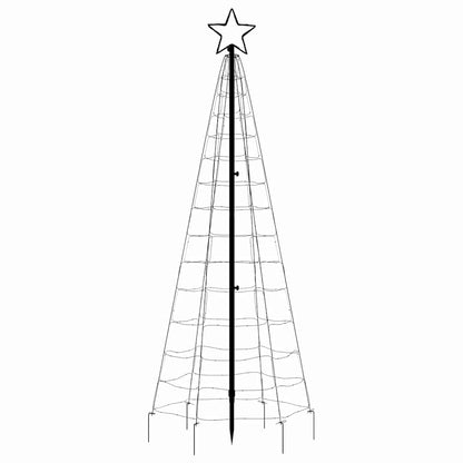 LED-kerstboom met spikes 220 LED's warm wit 180 cm