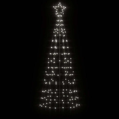 LED-kerstboom met spikes 220 LED's koud wit 180 cm