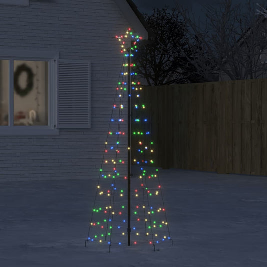 Light cone with ground spikes 220 multi-colored LEDs 180 cm