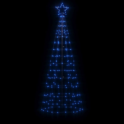 LED-kerstboom met spikes 220 LEDs 180 cm blauw