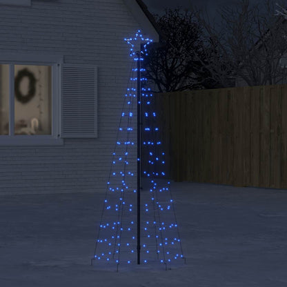 LED-kerstboom met spikes 220 LEDs 180 cm blauw