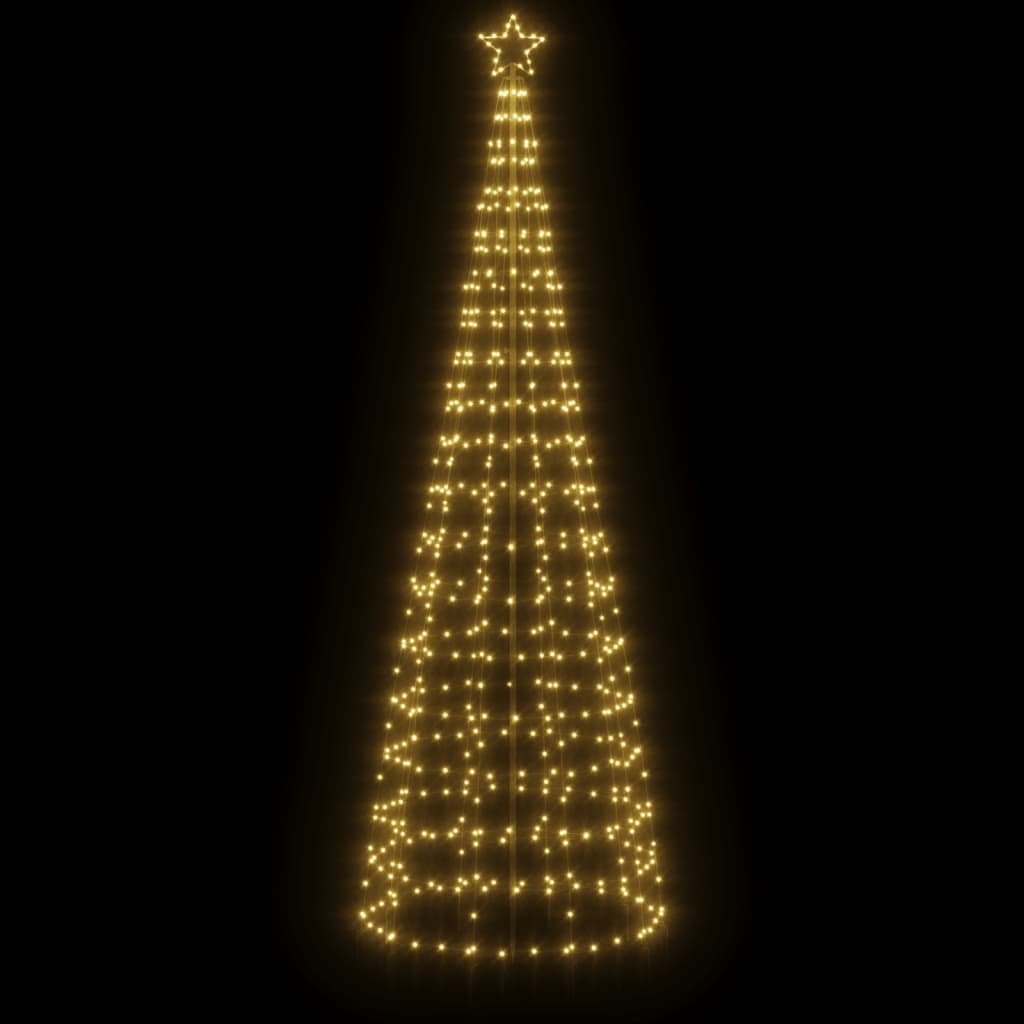 LED-kerstboom met spikes 570 LEDs warm wit 300 cm