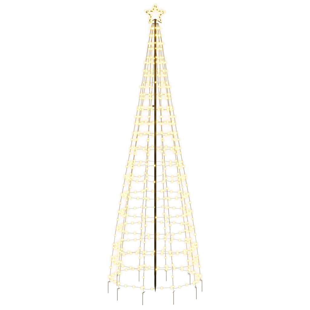 LED-kerstboom met spikes 570 LEDs warm wit 300 cm