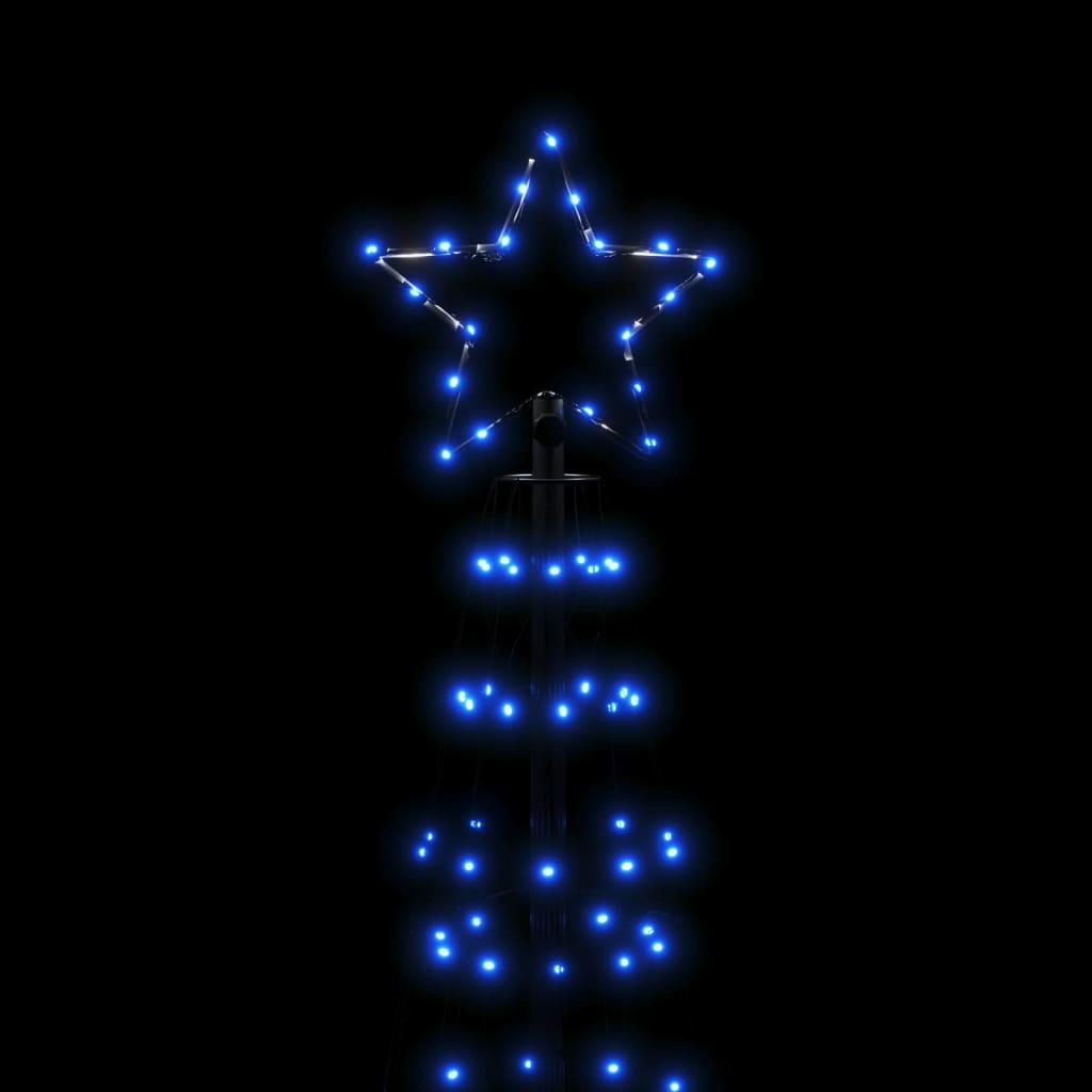 LED-kerstboom met spikes 570 LEDs 300 cm blauw