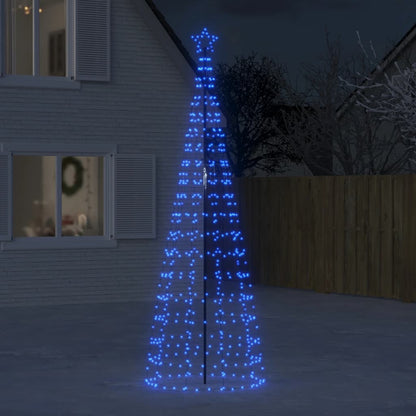 LED-kerstboom met spikes 570 LEDs 300 cm blauw