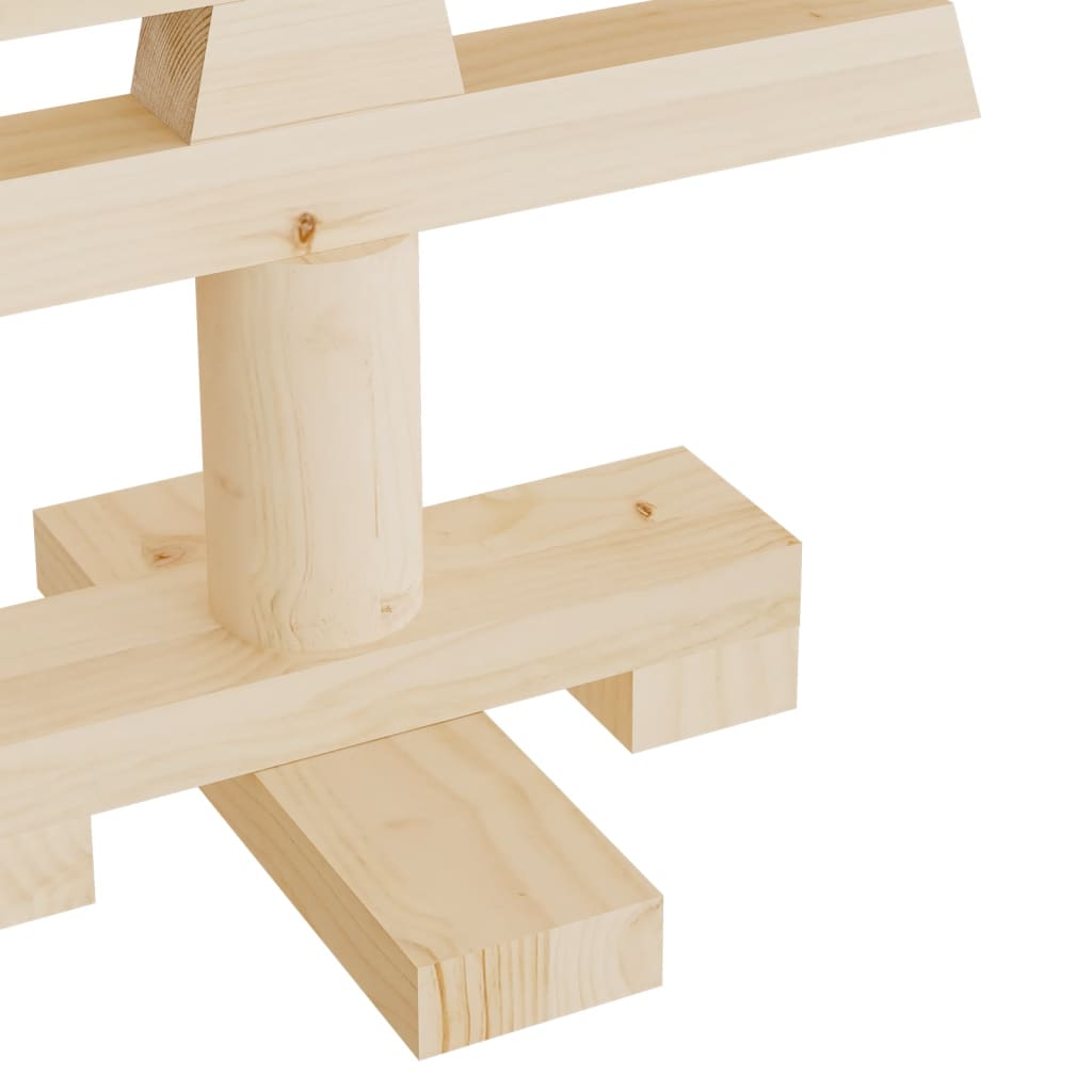 Kerstdecoraties kerstboom 3 st massief grenenhout