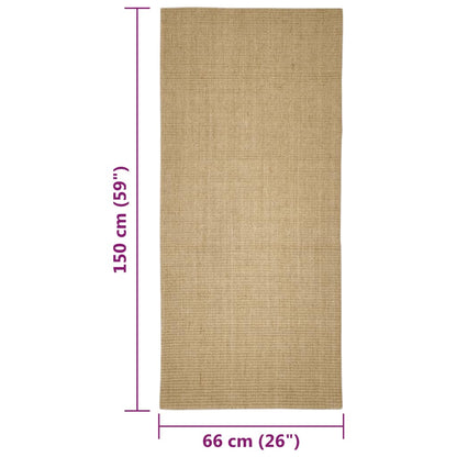 Sisal mat for scratching post 66x150 cm