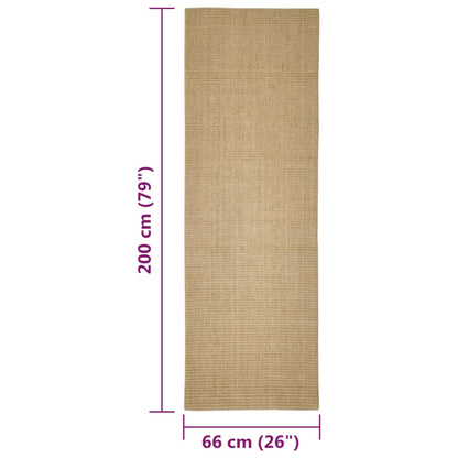 Sisal mat for scratching post 66x200 cm