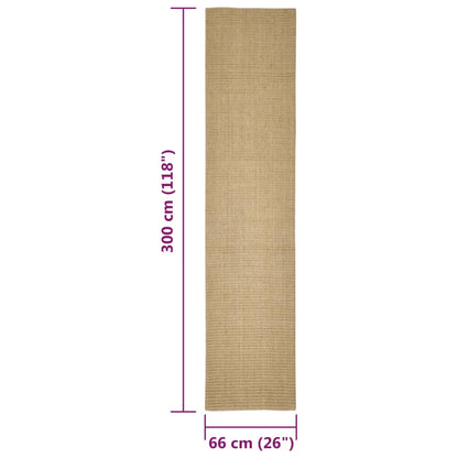 Sisal mat for scratching post 66x300 cm