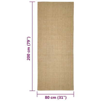 Sisal mat for scratching post 80x200 cm