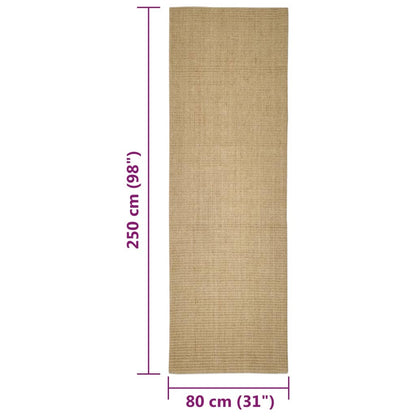 Sisal mat for scratching post 80x250 cm