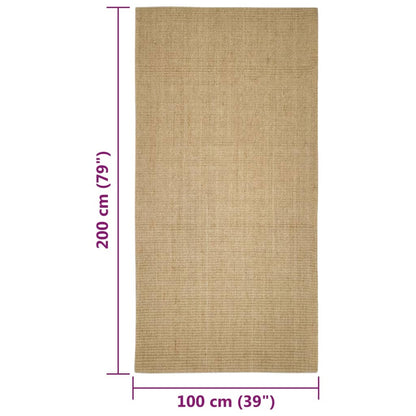 Sisal mat for scratching post 100x200 cm