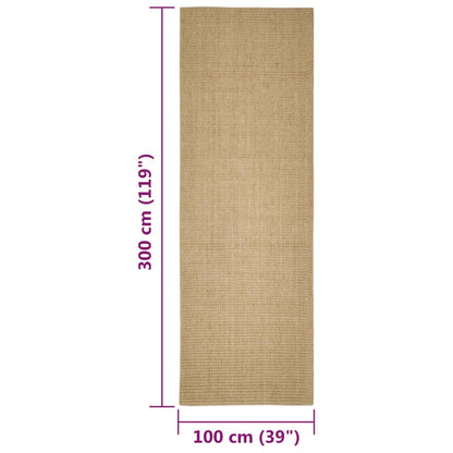 Sisal mat for scratching post 100x300 cm