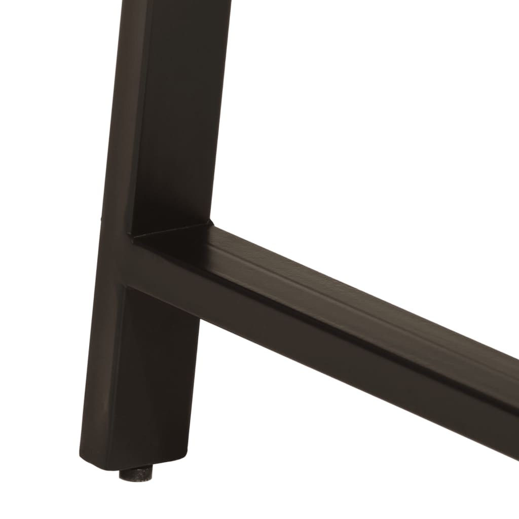 Bureau met lades 105x55x70 cm massief mangohout en ijzer