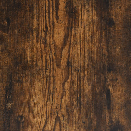 Desk 139x139x75 cm processed wood smoked oak color