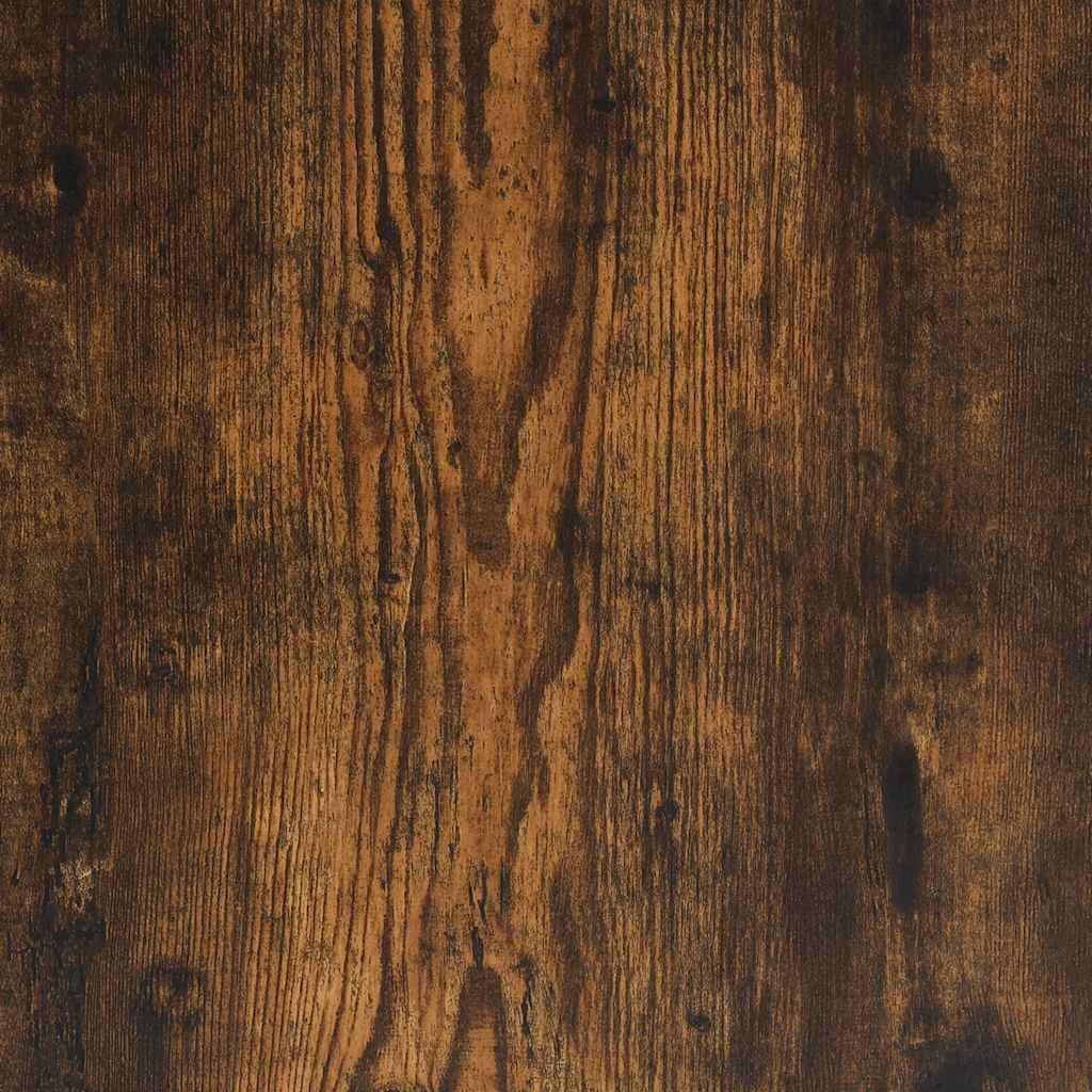 Desk 139x139x75 cm processed wood smoked oak color