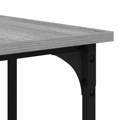 Desk 139x139x75 cm processed wood gray sonoma oak color