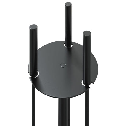 4-delige openhaardgereedschapset 22x59 cm staal