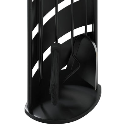 5-delige openhaardgereedschapset 23x15x66 cm staal