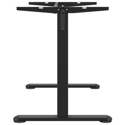 Zit-sta bureauframe (94-135)x60x(70-114) cm staal zwart