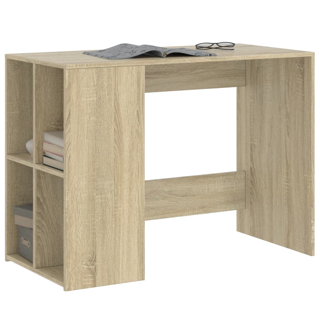 Schreibtisch 102x50x75 cm verarbeitetes Holz Sonoma Eiche Farbe
