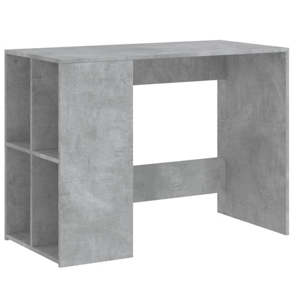 Desk 102x50x75 cm processed wood concrete gray