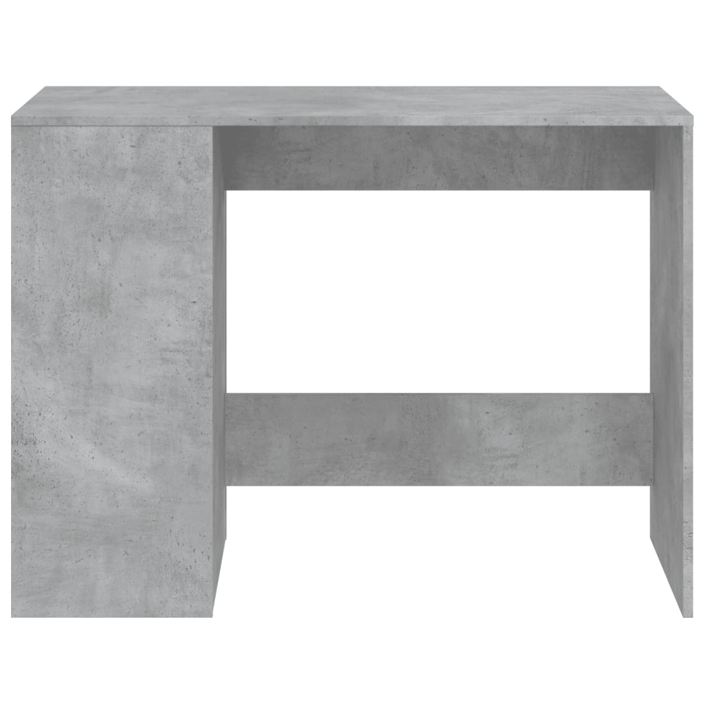 Desk 102x50x75 cm processed wood concrete gray