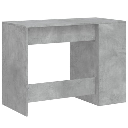 Desk 102x50x75 cm processed wood concrete gray