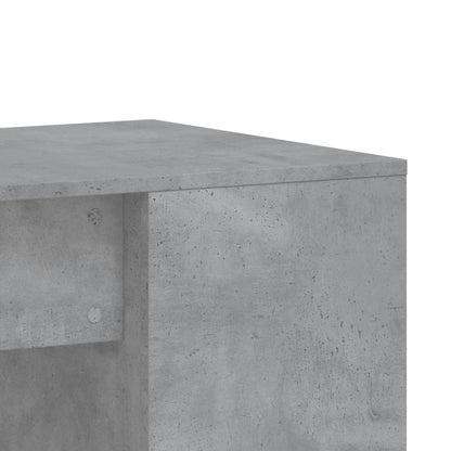 Desk 102x50x75 cm processed wood concrete gray