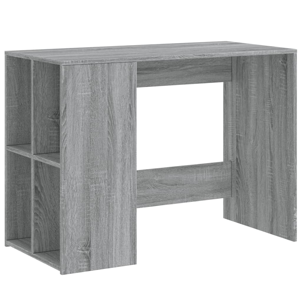 Desk 102x50x75 cm processed wood gray sonoma oak color