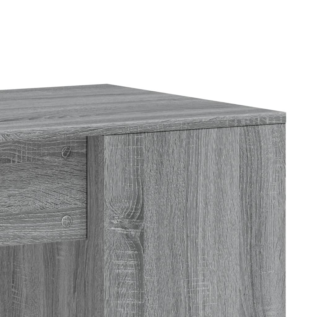 Desk 102x50x75 cm processed wood gray sonoma oak color