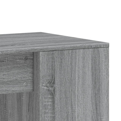 Desk 102x50x75 cm processed wood gray sonoma oak color