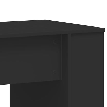 Bureau 140x50x75 cm bewerkt hout zwart