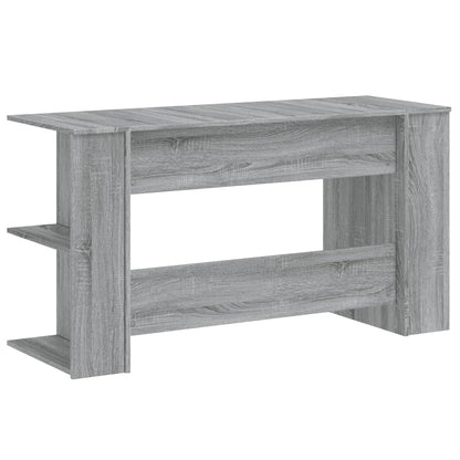 Desk 140x50x75 cm processed wood gray sonoma oak color
