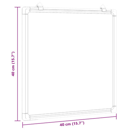 Whiteboard magnetic 40x40x1.7 cm aluminum