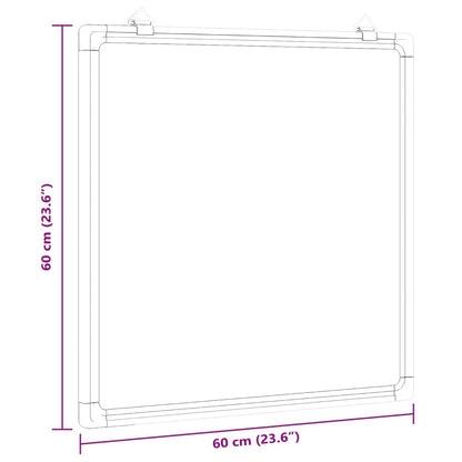 Whiteboard magnetisch 60x60x1,7 cm aluminium