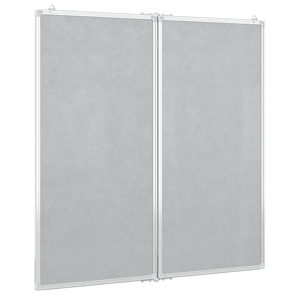 Whiteboard magnetic folding 80x80x1.7 cm aluminum