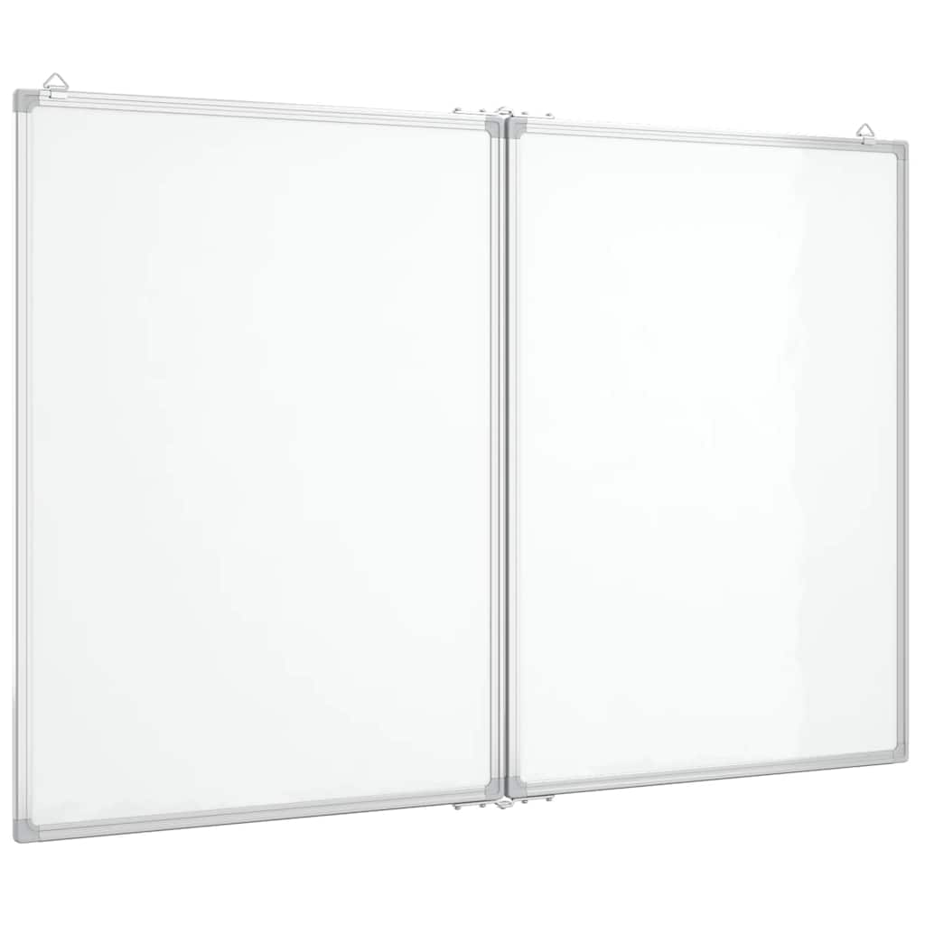 Whiteboard magnetisch inklapbaar 100x80x1,7 cm aluminium