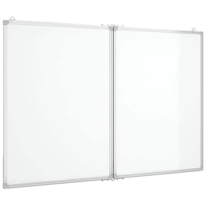 Whiteboard magnetisch inklapbaar 100x80x1,7 cm aluminium